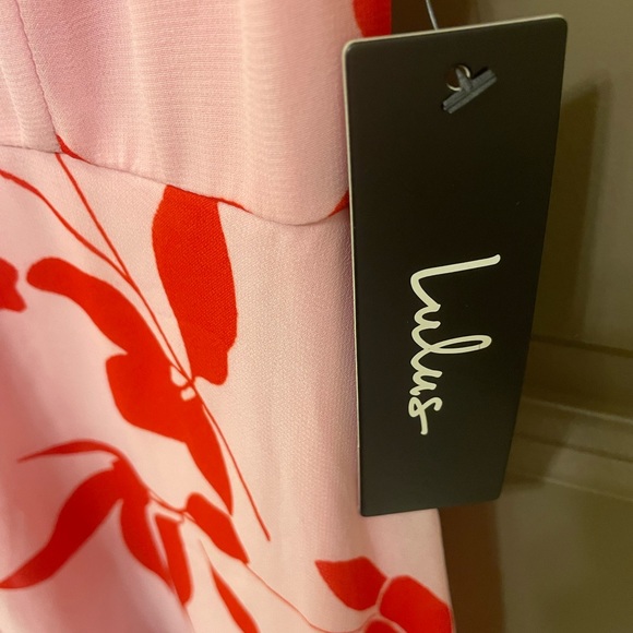 Valorous Vera Pink Floral Print Midi Dress - Picture 5 of 8